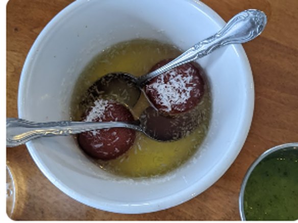 Gulab jamun in cardamom syrup